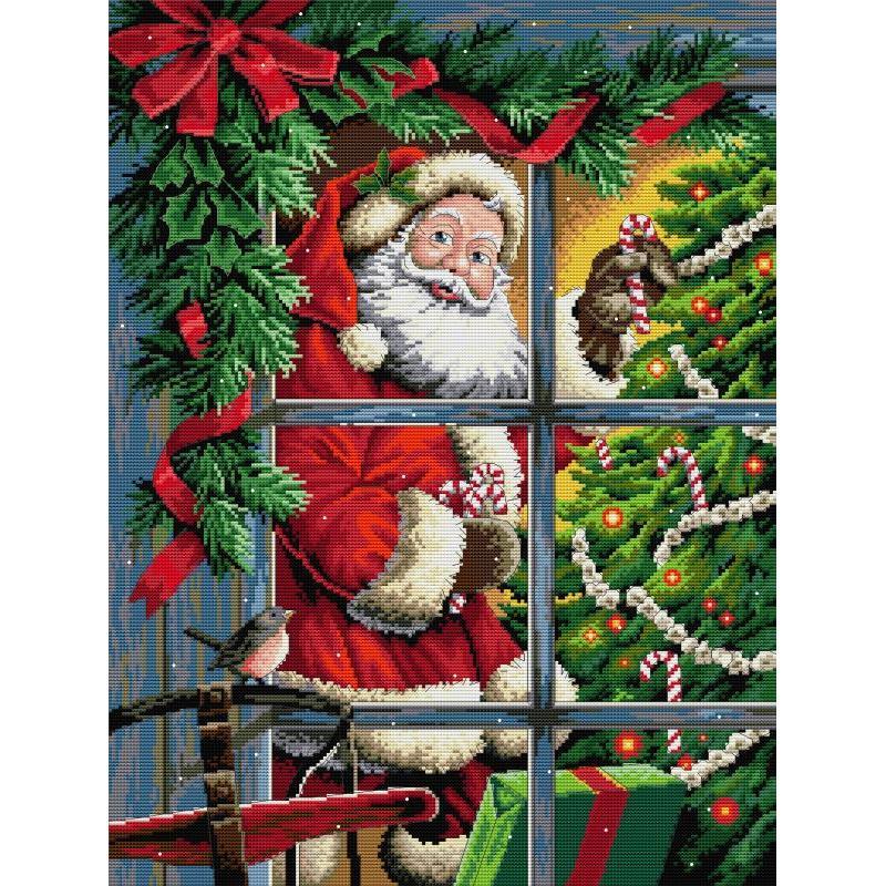 Embroidery Meaning - Christmas Cross Stitch Kit Santa Claus