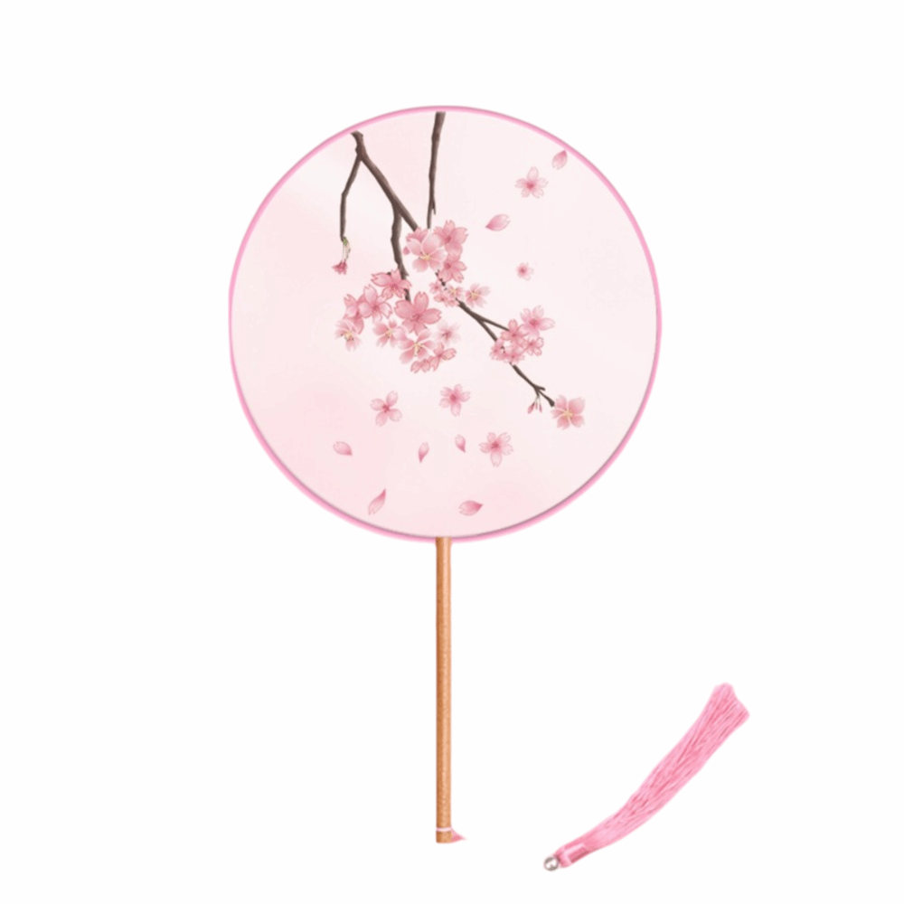 Embroidery Meaning - Silk Material Chinese Round Hand Fan