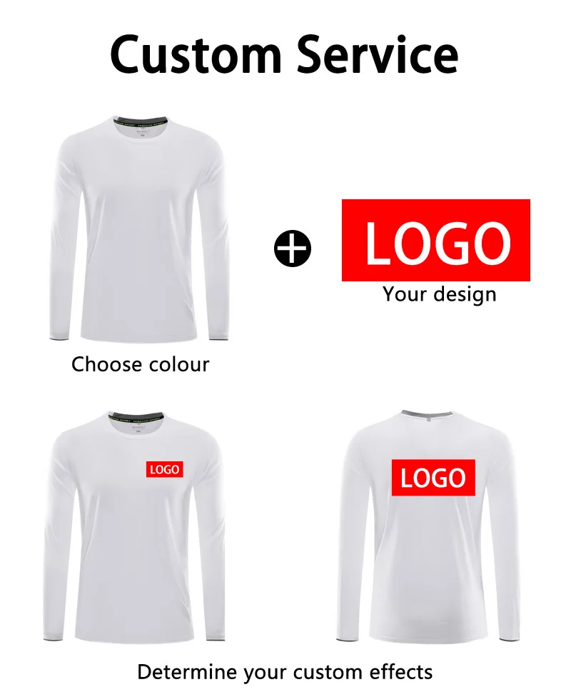 Cotton Long Sleeved Round Neck - đánh giá và giá Embroidery Design Logo