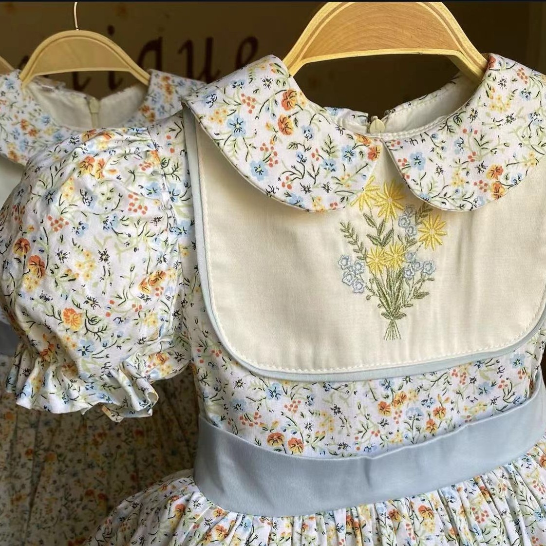 0-12Y Baby Girl Summer Flower  - đánh giá và giá Embroidery Yellow Dress