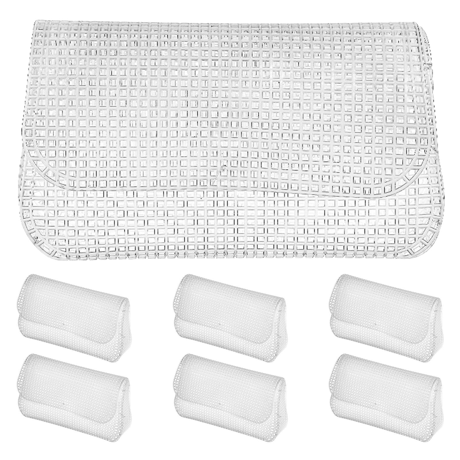 7Pcs Plastic Mesh Canvas Sheet - đánh giá và giá Embroidery Bag