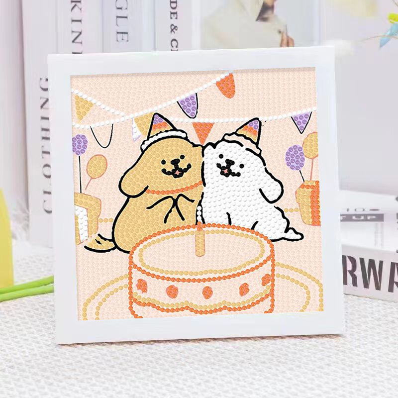 Cartoon Line Puppy Crystal Dia - đánh giá và giá Embroidery Garments