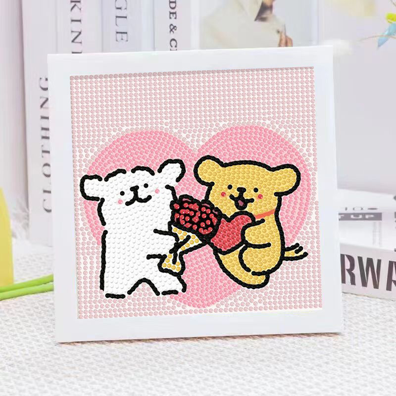 Cartoon Line Puppy Crystal Dia - đánh giá và giá Embroidery Garments