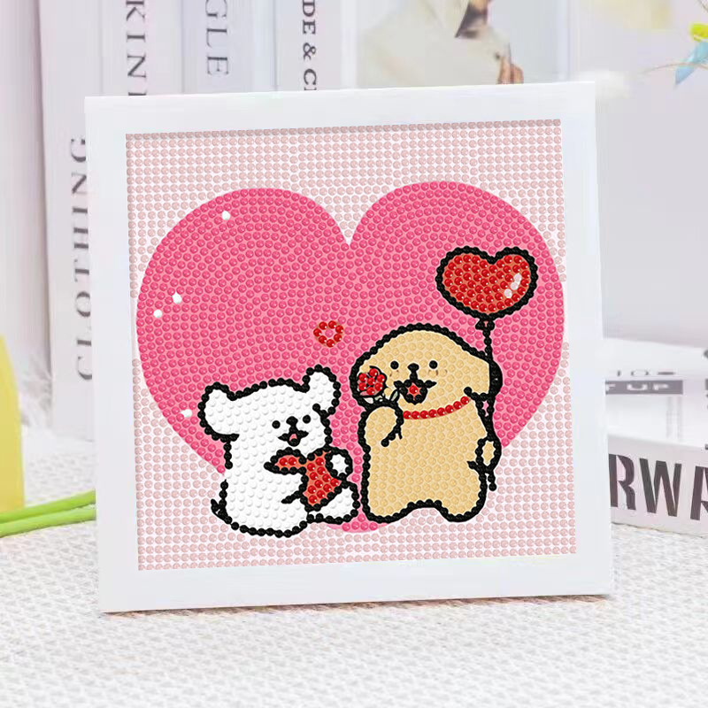 Cartoon Line Puppy Crystal Dia - đánh giá và giá Embroidery Garments