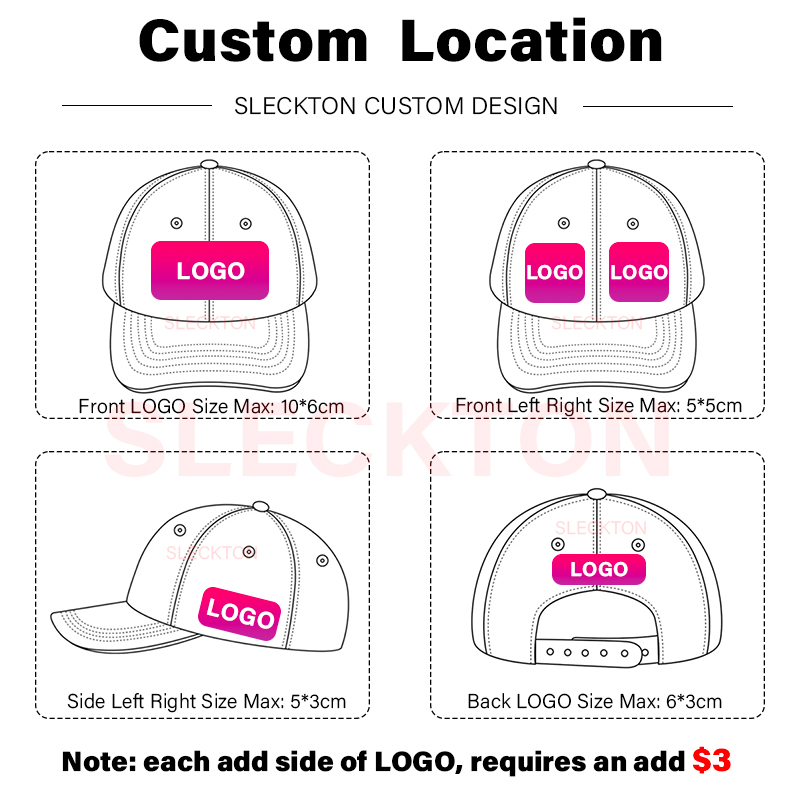 SLECKTON Custom Logo Baseball  - đánh giá và giá Embroidery Design Logo