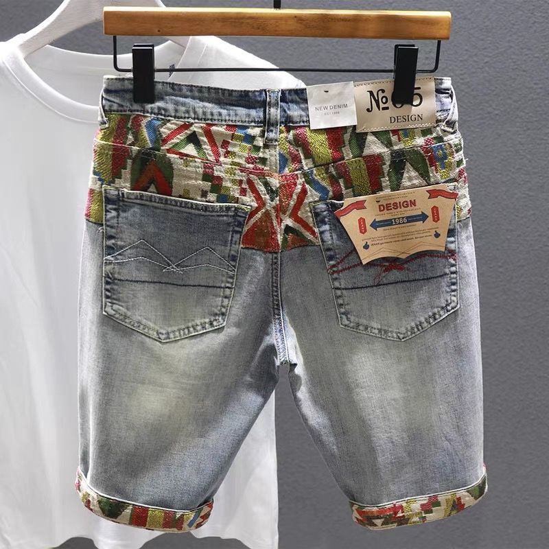 Man Denim Shorts Selvedge Mult - đánh giá và giá Embroidery Garments