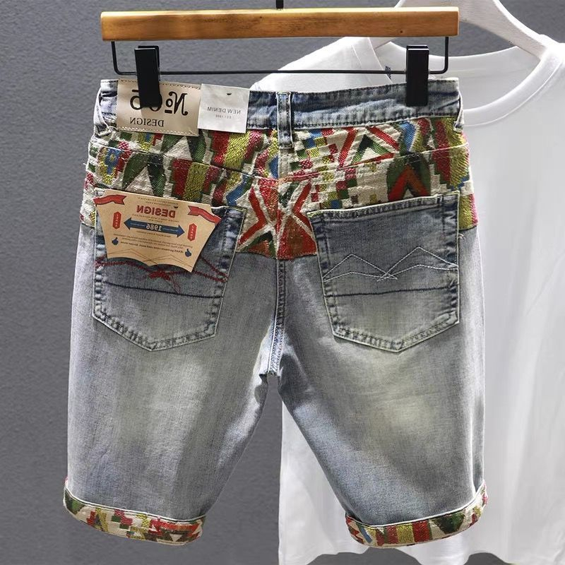 Man Denim Shorts Selvedge Mult - đánh giá và giá Embroidery Garments