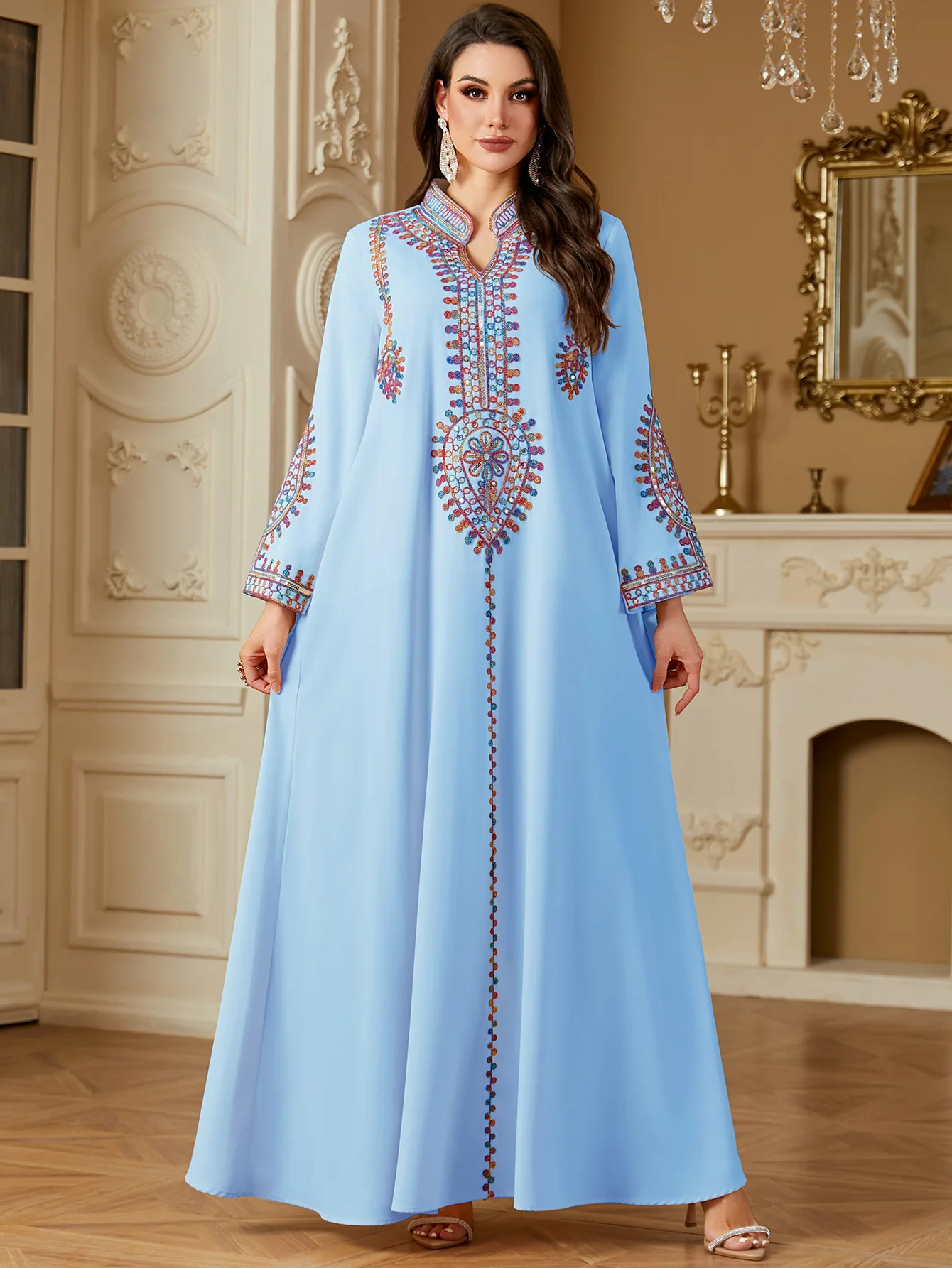Eid Embroidery Party Dress Wom - đánh giá và giá Embroidery Kebaya
